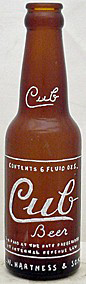 CUB BEER EMBOSSED BEER BOTTLE