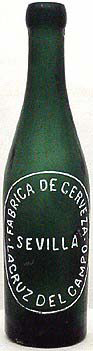 FABRICA DE CERVEZA EMBOSSED BEER BOTTLE