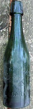 BIRRA NAZIONALE EMBOSSED BEER BOTTLE