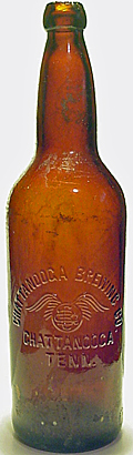 CHATTANOOGA BREWING COMPANY EMBOSSED BEER BOTTLE