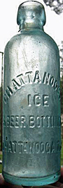 CHATTANOOGA ICE & BEER BOTTLING COMPANY EMBOSSED BEER BOTTLE