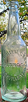 THE WILLIAM GERST BREWING COMPANY EMBOSSED BEER BOTTLE