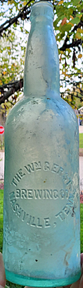 THE WILLIAM GERST BREWING COMPANY EMBOSSED BEER BOTTLE