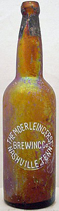 THE MOERLEIN GERST BREWING COMPANY EMBOSSED BEER BOTTLE