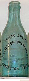 GALVESTON BREWING COMPANY EMBOSSED BEER BOTTLE