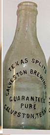 GALVESTON BREWING COMPANY EMBOSSED BEER BOTTLE