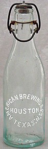 AMERICAN BREWING ASSOCIATION EMBOSSED BEER BOTTLE