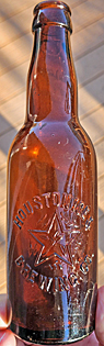 HOUSTON ICE & BREWING COMPANY EMBOSSED BEER BOTTLE