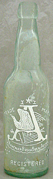 ANHEUSER BUSCH BREWING ASSOCIATION EMBOSSED BEER BOTTLE