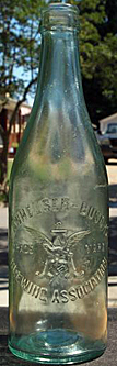 ANHEUSER BUSCH BREWING ASSOCIATION EMBOSSED BEER BOTTLE