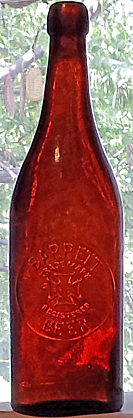 BERLIN WEISS BEER EMBOSSED BEER BOTTLE