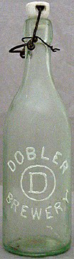 DOBLER BREWERY EMBOSSED BEER BOTTLE