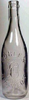 DOBLER BREWERY EMBOSSED BEER BOTTLE