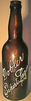 DOBLER EXPORT LAGER EMBOSSED BEER BOTTLE