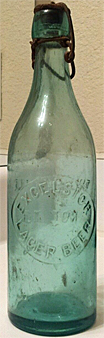 EXCELSIOR LAGER BEER EMBOSSED BEER BOTTLE