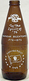 FYFE & DRUM BEER EMBOSSED BEER BOTTLE