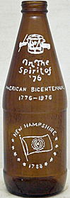 FYFE & DRUM BEER EMBOSSED BEER BOTTLE