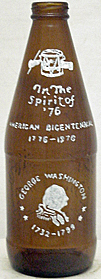 FYFE & DRUM BEER EMBOSSED BEER BOTTLE