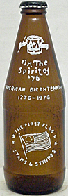 FYFE & DRUM BEER EMBOSSED BEER BOTTLE