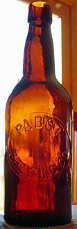 PABST BREWING COMPANY EMBOSSED BEER BOTTLE