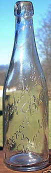 SPRENGER BREWING COMPANY EMBOSSED BEER BOTTLE