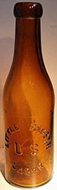 LITTLE FAUSER U.S. LAGER EMBOSSED BEER BOTTLE