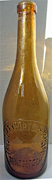 TRIESTER EXPORT BIERBRAUEREI EMBOSSED BEER BOTTLE