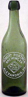 ROBERT PORTNER BREWING COMPANY EMBOSSED BEER BOTTLE