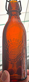 ROBERT PORTNER BREWING COMPANY EMBOSSED BEER BOTTLE