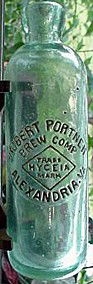 ROBERT PORTNER BREWING COMPANY EMBOSSED BEER BOTTLE