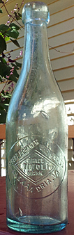 ROBERT PORTNER BREWING COMPANY EMBOSSED BEER BOTTLE