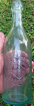 ROBERT PORTNER BREWING COMPANY EMBOSSED BEER BOTTLE
