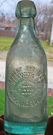 ROBERT PORTNER BREWING COMPANY EMBOSSED BEER BOTTLE