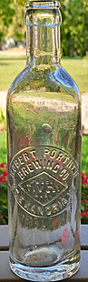 ROBERT PORTNER BREWING COMPANY EMBOSSED BEER BOTTLE