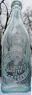 ROBERT PORTNER BREWING COMPANY EMBOSSED BEER BOTTLE