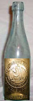 ANHEUSER-BUSCH BREWING ASSOCIATION EMBOSSED BEER BOTTLE