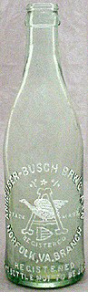 ANHEUSER-BUSCH BREWING ASSOCIATION EMBOSSED BEER BOTTLE