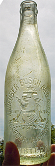 ANHEUSER-BUSCH BREWING ASSOCIATION EMBOSSED BEER BOTTLE