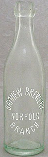 BAY VIEW BREWERY EMBOSSED BEER BOTTLE