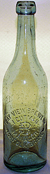 BAY VIEW BREWERY EMBOSSED BEER BOTTLE