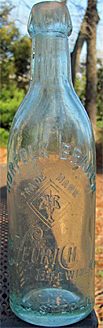 CHRISTIAN HEURICH BREWING COMPANY EMBOSSED BEER BOTTLE