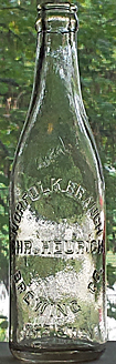 CHRISTIAN HEURICH BREWING COMPANY EMBOSSED BEER BOTTLE