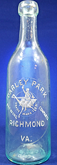 DARLEY PARK BREWING COMPANY EMBOSSED BEER BOTTLE