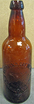 RICHMOND BREWERY EMBOSSED BEER BOTTLE