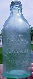 PETER STUMPF WEISS BIER EMBOSSED BEER BOTTLE