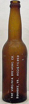 THE VIRGINIA BREWING COMPANY EMBOSSED BEER BOTTLE