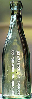 THE VIRGINIA BREWING COMPANY EMBOSSED BEER BOTTLE