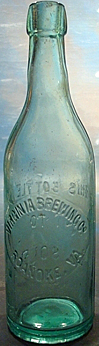 THE VIRGINIA BREWING COMPANY EMBOSSED BEER BOTTLE