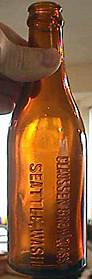 CLAUSSEN BREWING ASSOCIATION EMBOSSED BEER BOTTLE