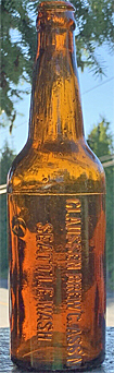 CLAUSSEN BREWING ASSOCIATION EMBOSSED BEER BOTTLE